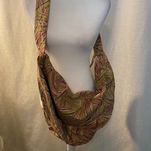 LARGE CROSS BODY COTTON BAG EUC!